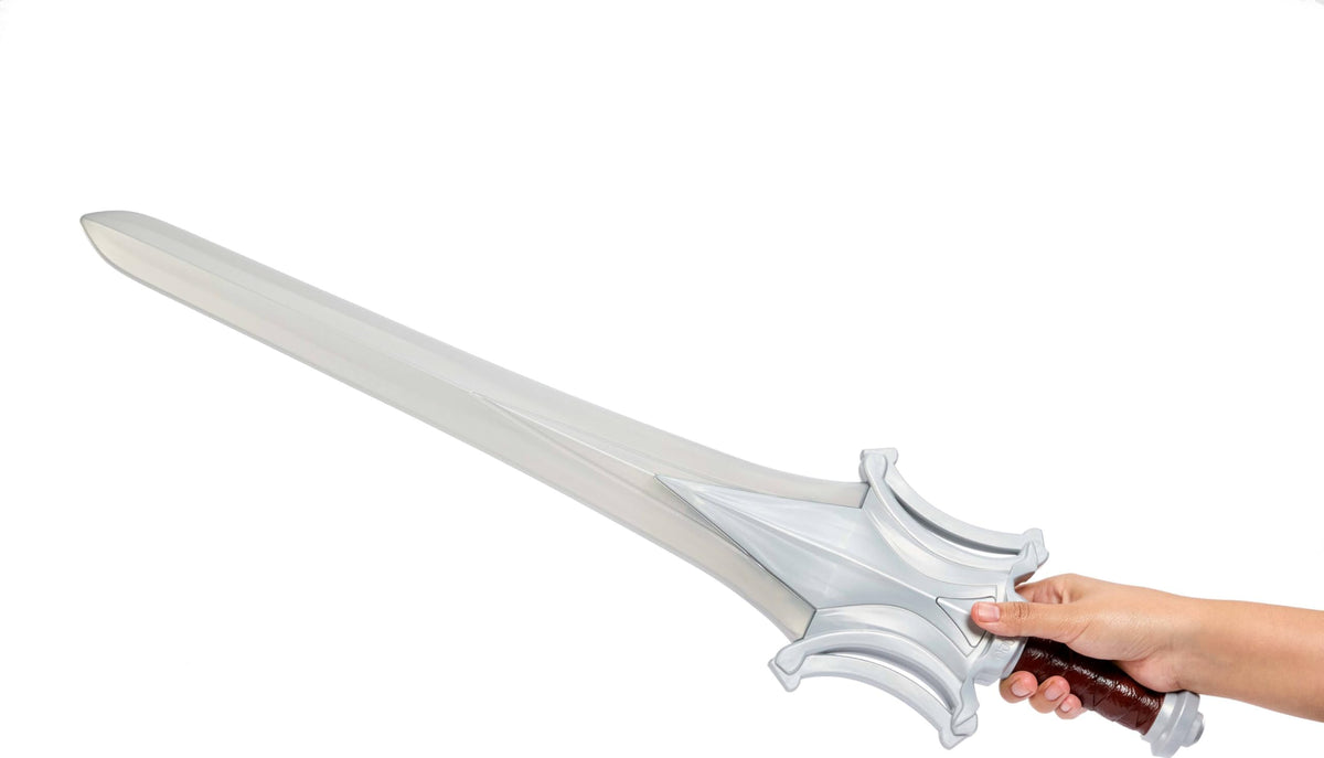 Masters of the Universe Power Sword authentic movie look enhances cosplay authenticity.