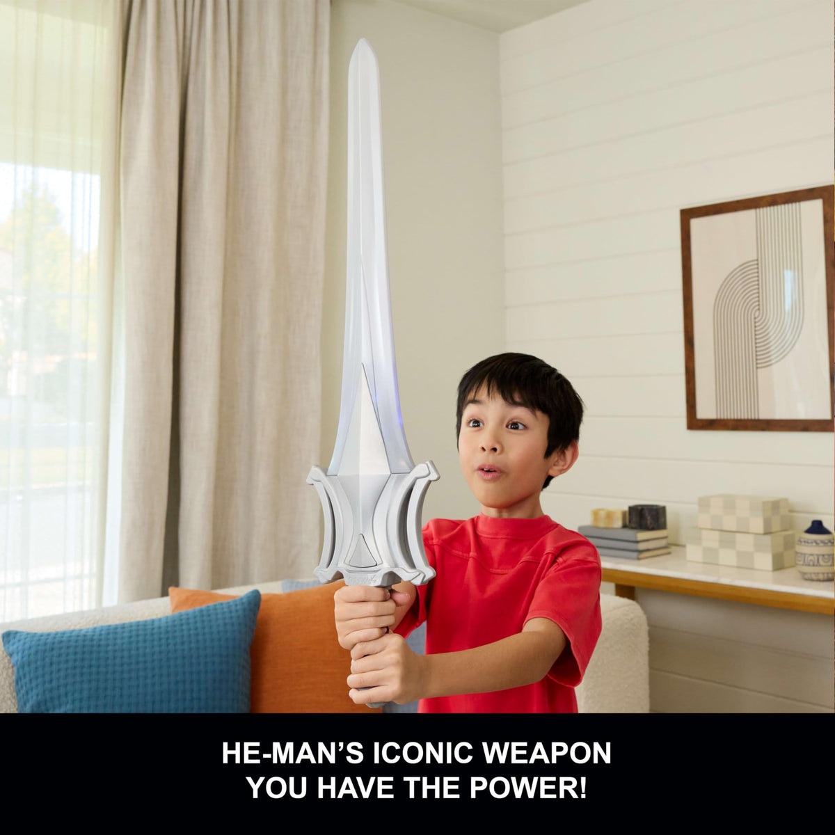 Masters of the Universe Power Sword dialogue sounds enable heroic role play.