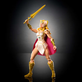 Masters of the Universe She-Ra with shield and sword for heroic display
