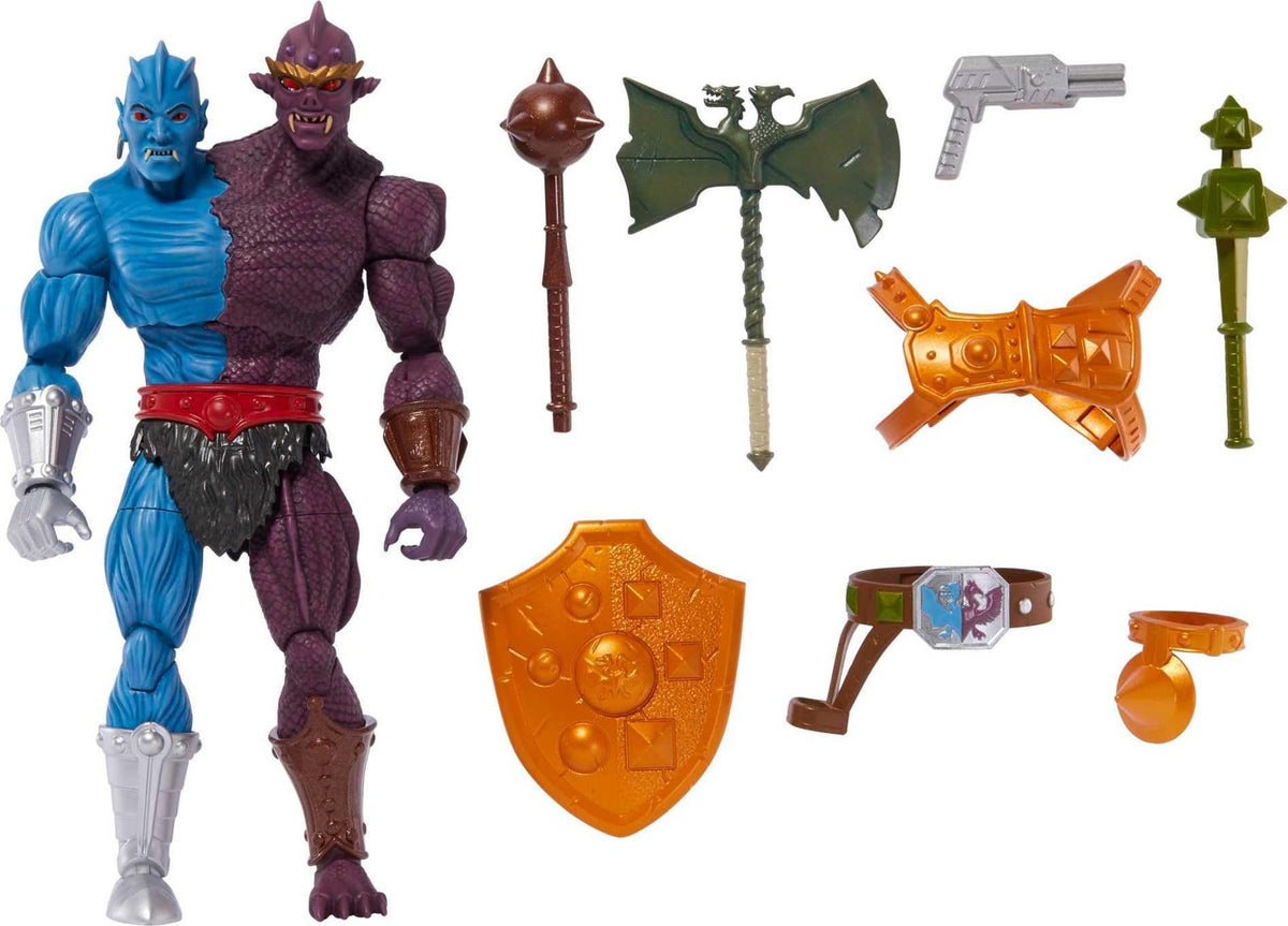 Display-ready Masterverse Two-Bad figure highlighting collectible detail