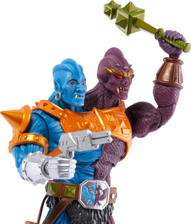 Two-Bad figure with round and square maces for versatile poses
