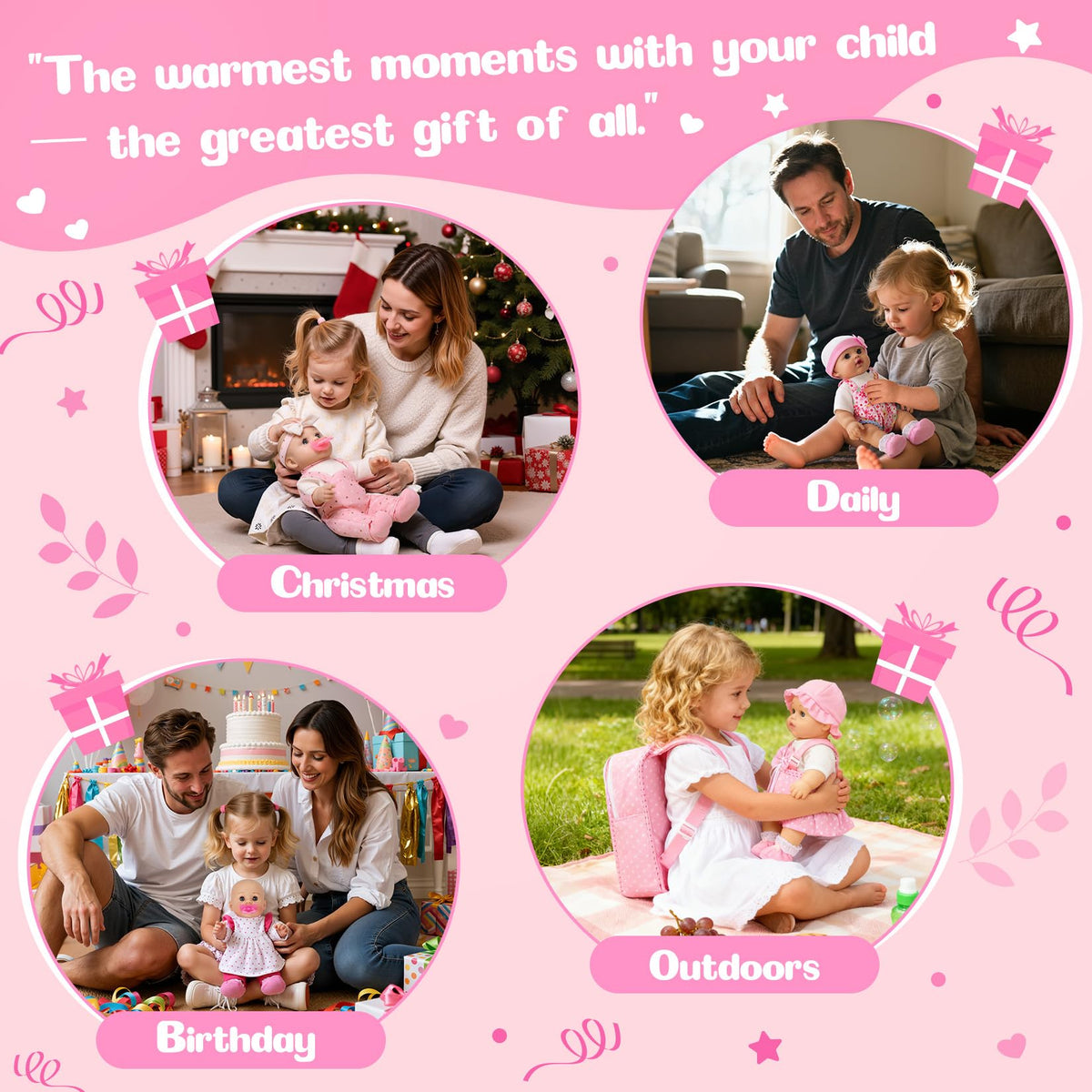 Mastom accessories pack with bottles and pacifier supports nurturing pretend feeding.