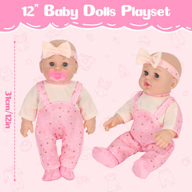 Mastom outfit set one provides easy-to-dress clothes for doll play.
