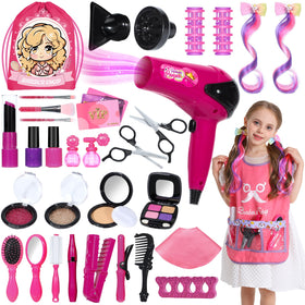 Mastom hair salon toys box offers a complete pretend play kit for imaginative styling.