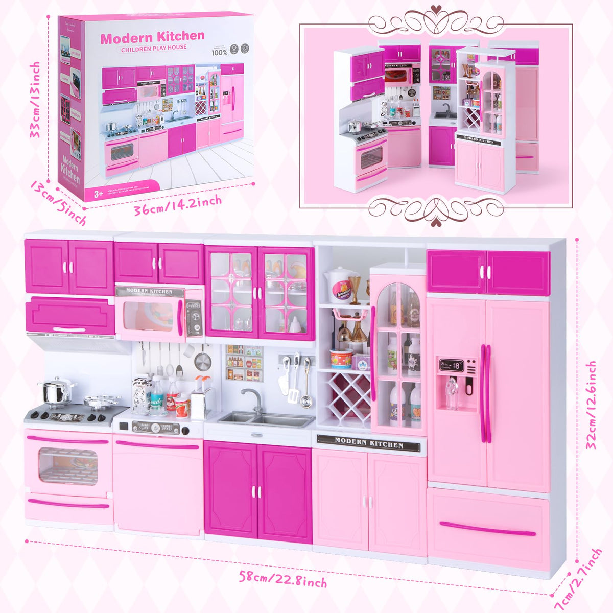 Mastom Kitchen Playset pots and pans fuel endless pretend cooking