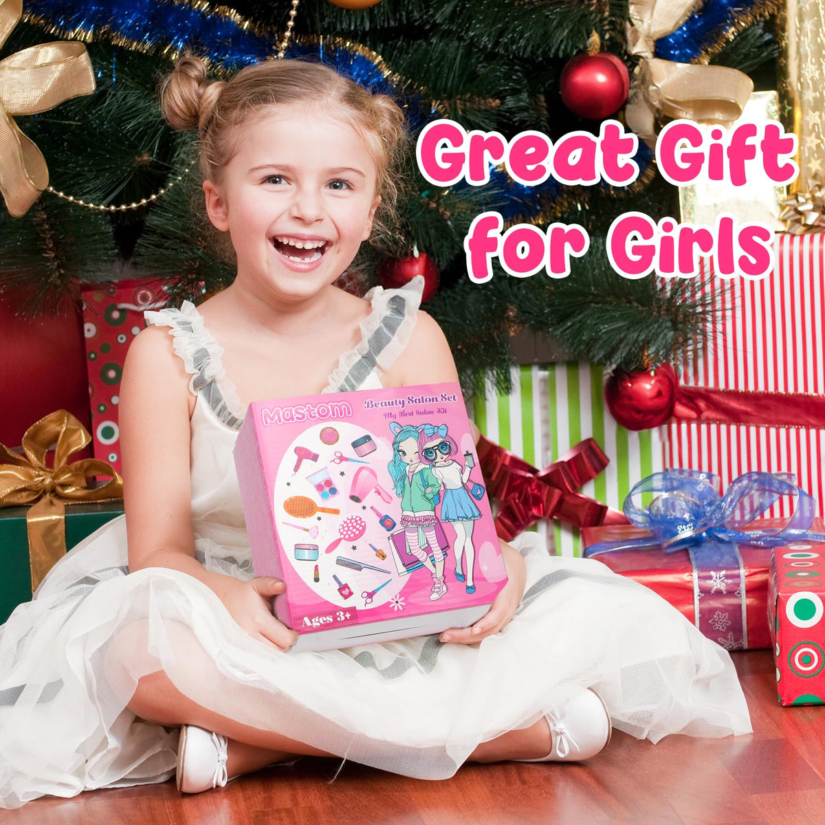 Mastom pink storage bag keeps accessories organized and portable.