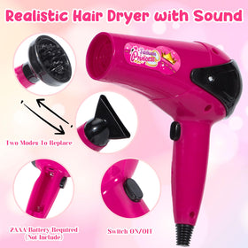 Mastom realistic hair dryer heads deliver authentic sounds and styling options.