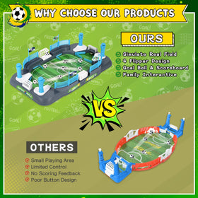 Mastom soccer board game ABS construction emphasizes safety and durability