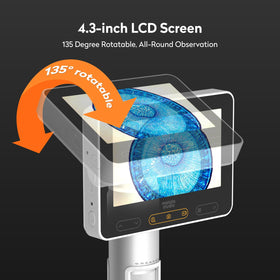 MX2-A 4.3-inch LCD screen delivers clear 1080p images for observation.