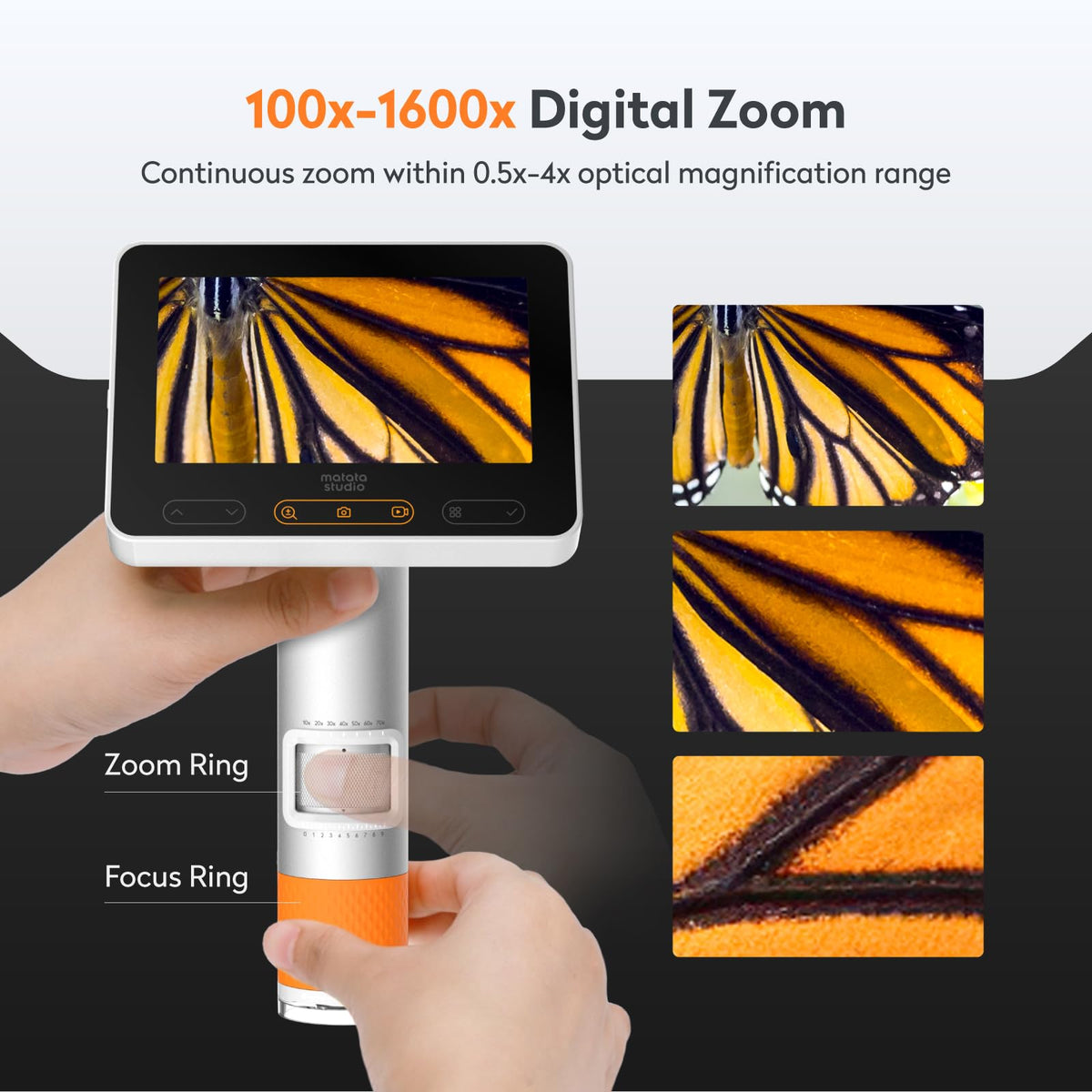 MX2-A wireless USB output lets you share views with devices.