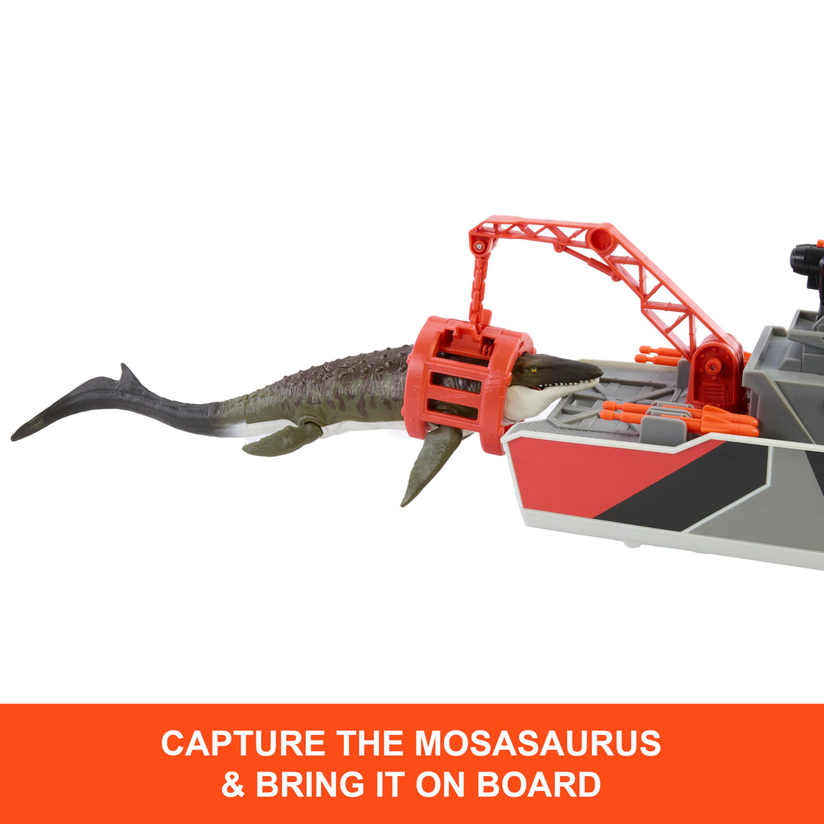 Matchbox detachable rescue boat adds versatile play and escape scenarios.