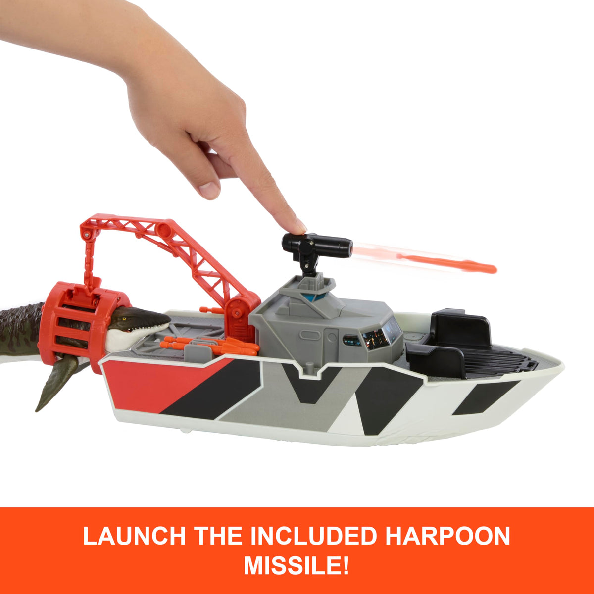 Matchbox 1:64 scale die-cast Jeep fits on board for quick shore breaks.
