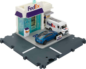 Matchbox FedEx Playset vibrant colors spark dynamic play scenarios