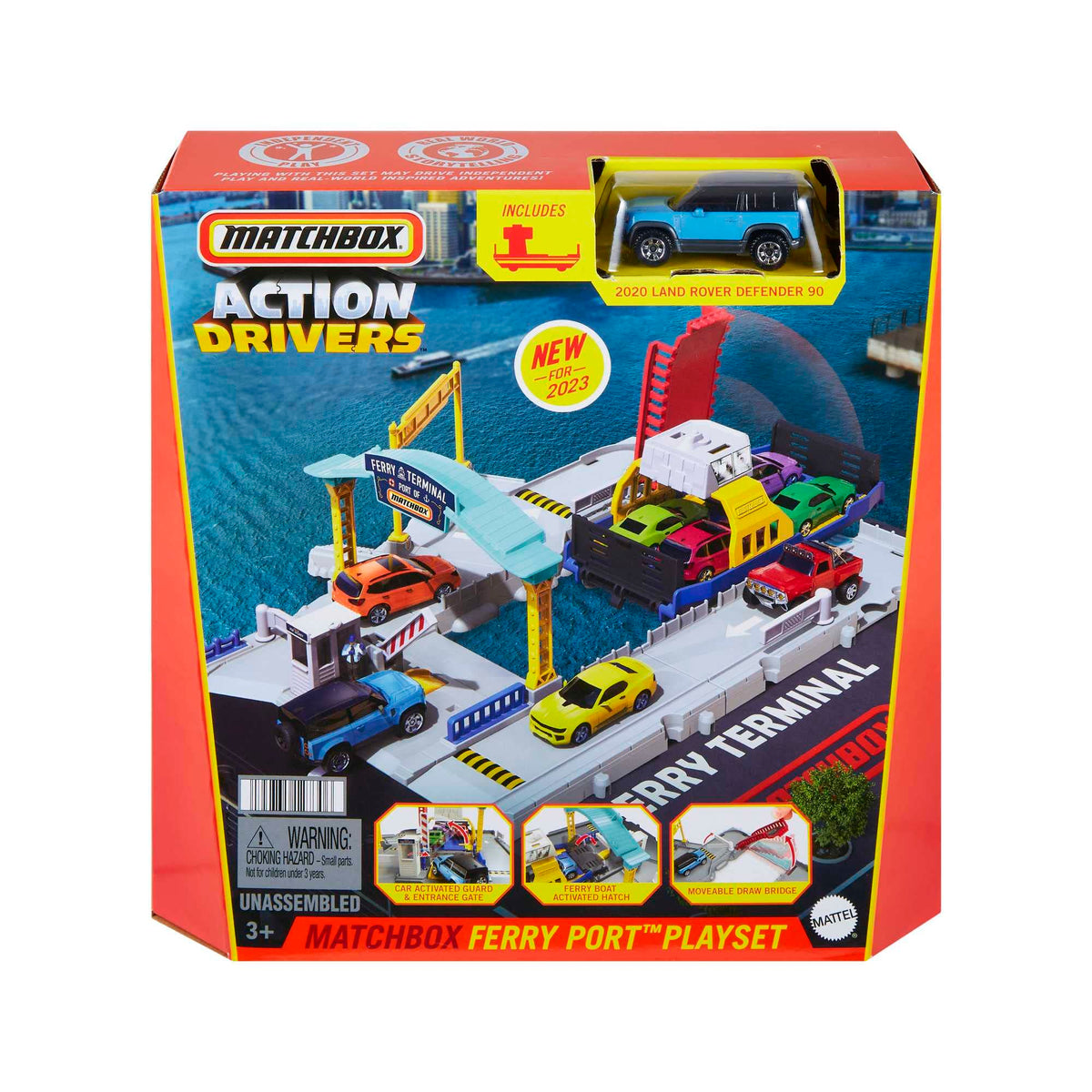 Matchbox HMH29 child-ports-embark setup supports creative pretend journeys.