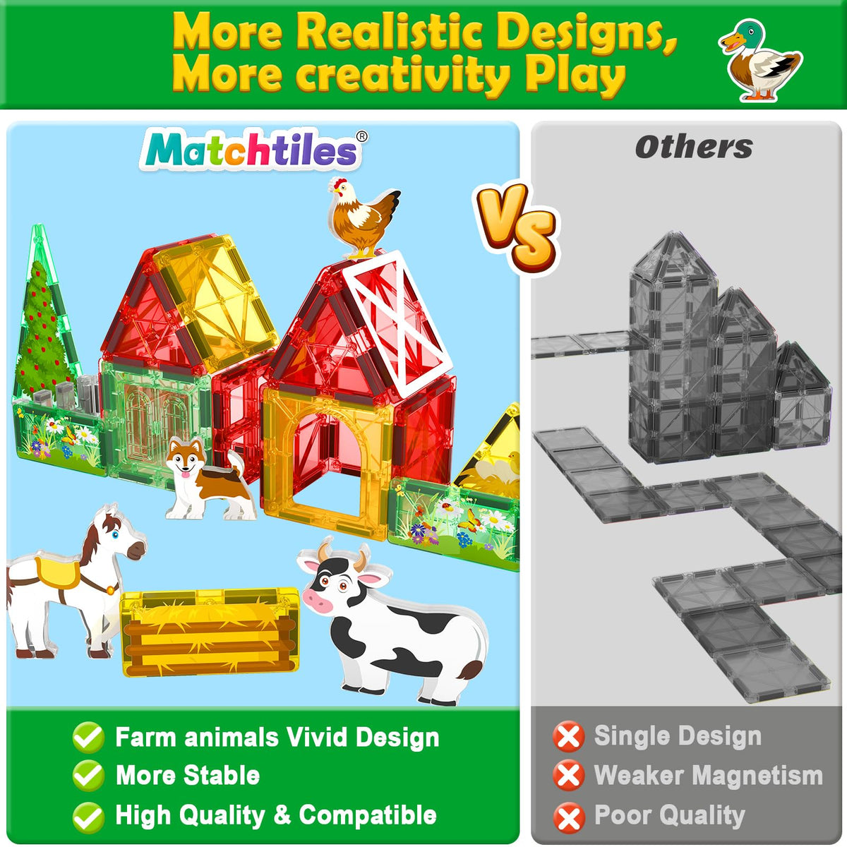 Matchtiles engages toddlers aged 3 to 5 in screen-free, creative play.