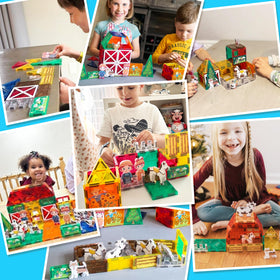 Matchtiles Farm Animals packaging-box image clearly shows contents and safety features.