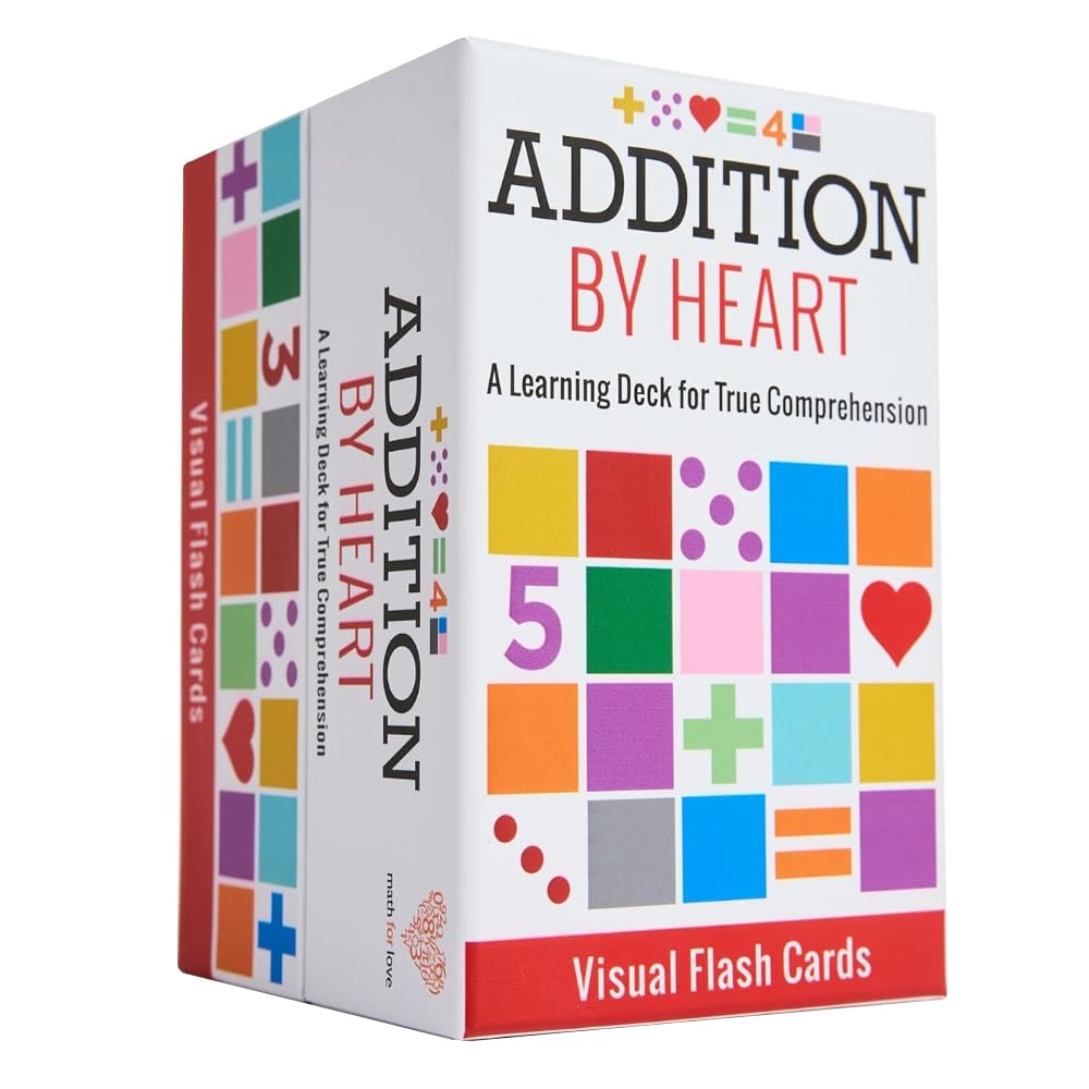 Math for Love Addition by Heart dice patterns deck supports quick pattern recognition for addition.