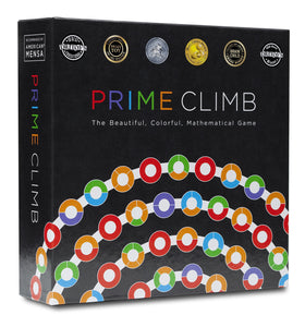 Math for Love Prime Climb board with color tiles for strategic math practice.