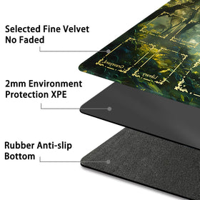 MATPYOS 2-cm thick mat provides a sturdy play surface for smooth moves.