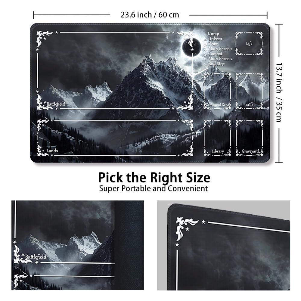 MATPYOS MTG playmat with locking edges to keep cards secure during turns