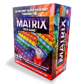 Matrix Dice Game family-friendly design encourages turn-based play and smiles.
