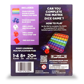Matrix Dice Game multiplier die elevates score possibilities as rules unfold.