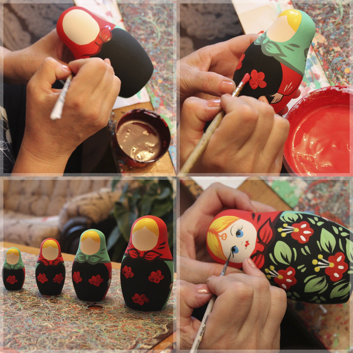 MATRYOSHKA&HANDICRAFT DIY blank dolls made from solid linden or aspen
