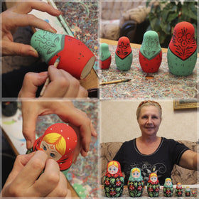 MATRYOSHKA&HANDICRAFT premium wood ensures smooth surfaces for painting