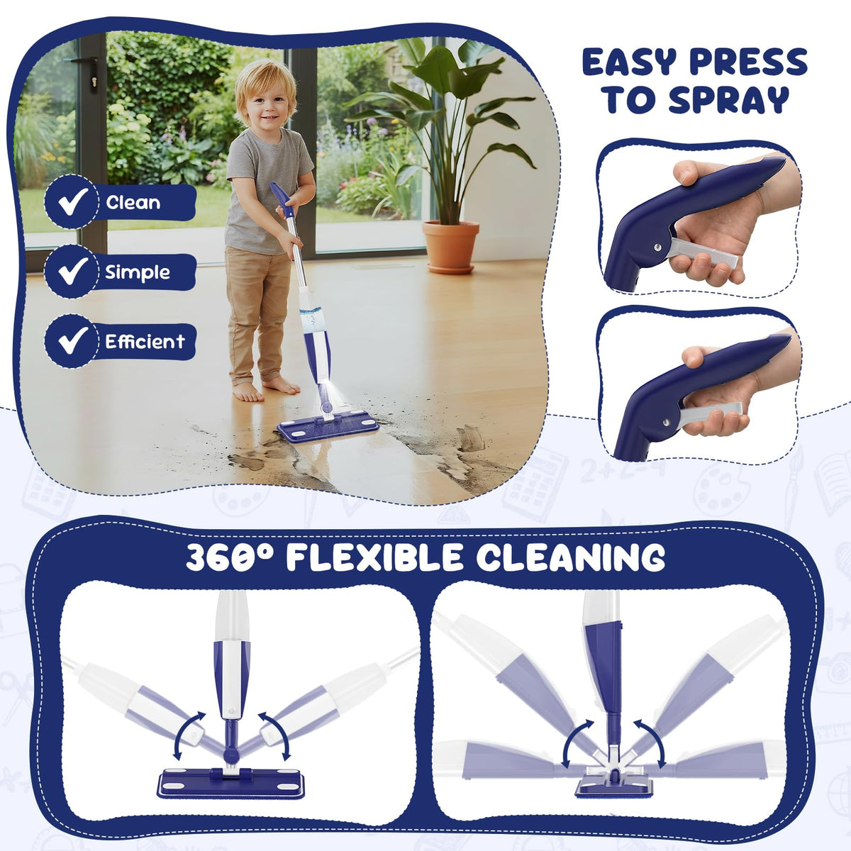 Matscover gift pack offers a delightful cleaning learning set.