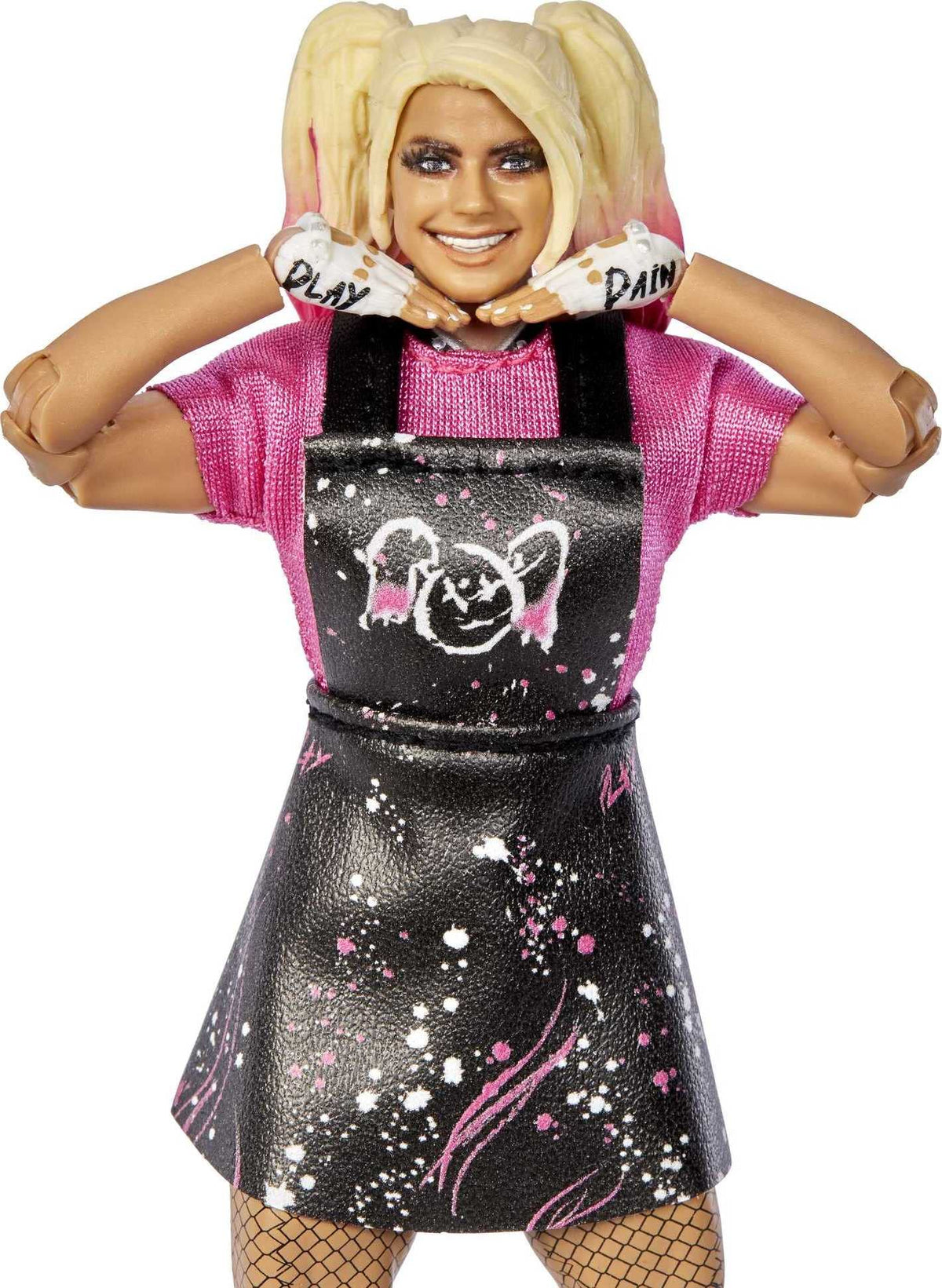 Mattel Alexa Bliss entrance gear for dramatic WWE poses.