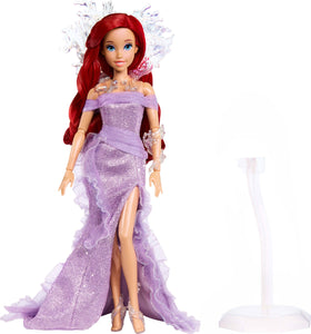 Mattel Ariel bracelet and heels add shimmering detail for presentation.