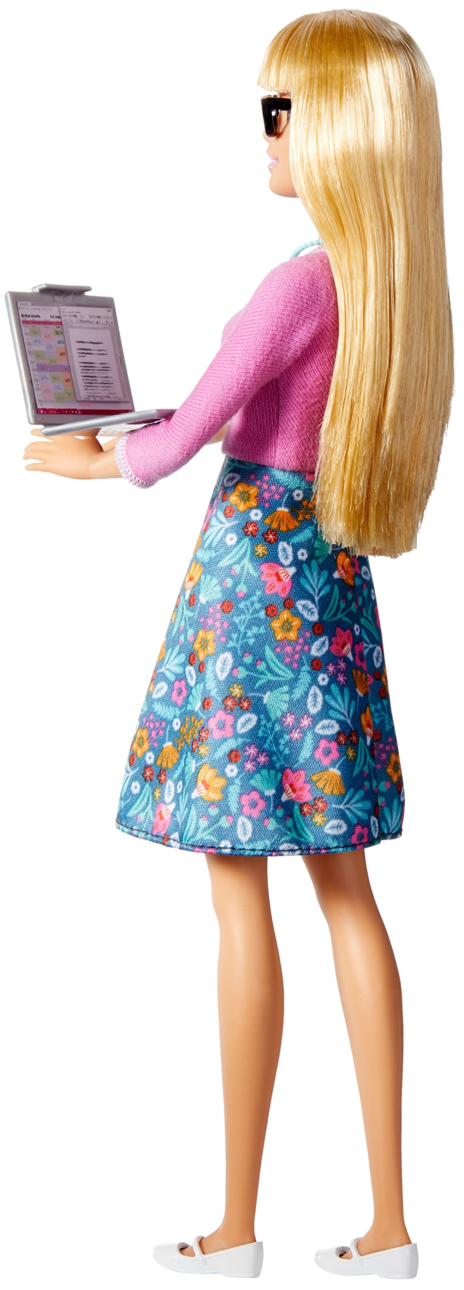 Mattel Barbie Teacher Doll uniform detail highlighting educational attire.