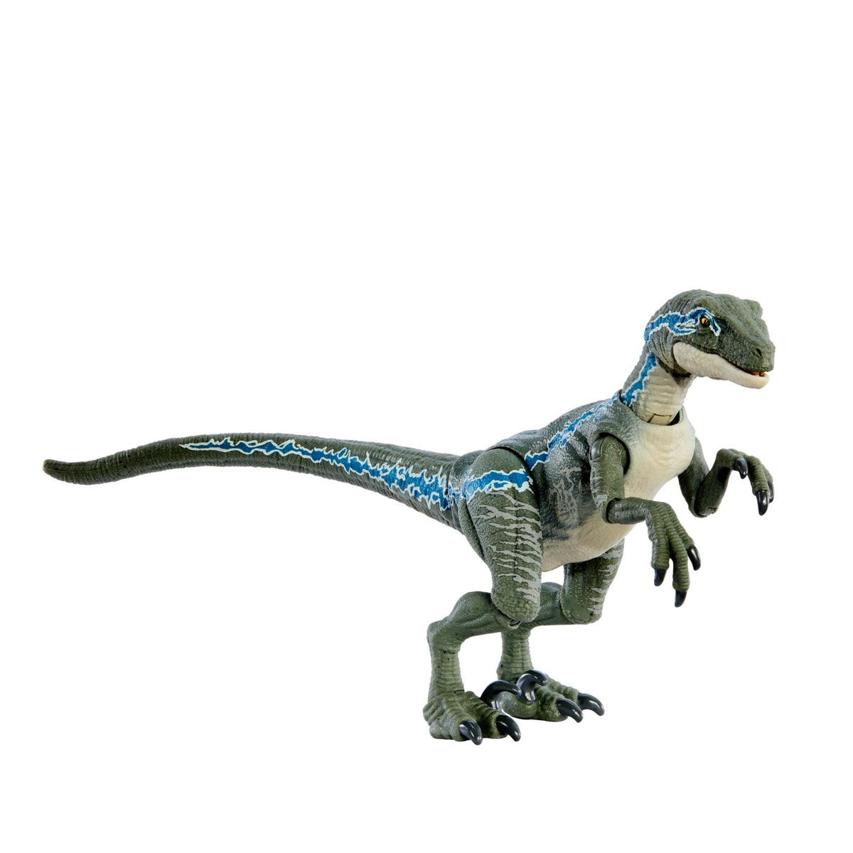Mattel Blue Velociraptor ideal for display or play in your Jurassic collection.