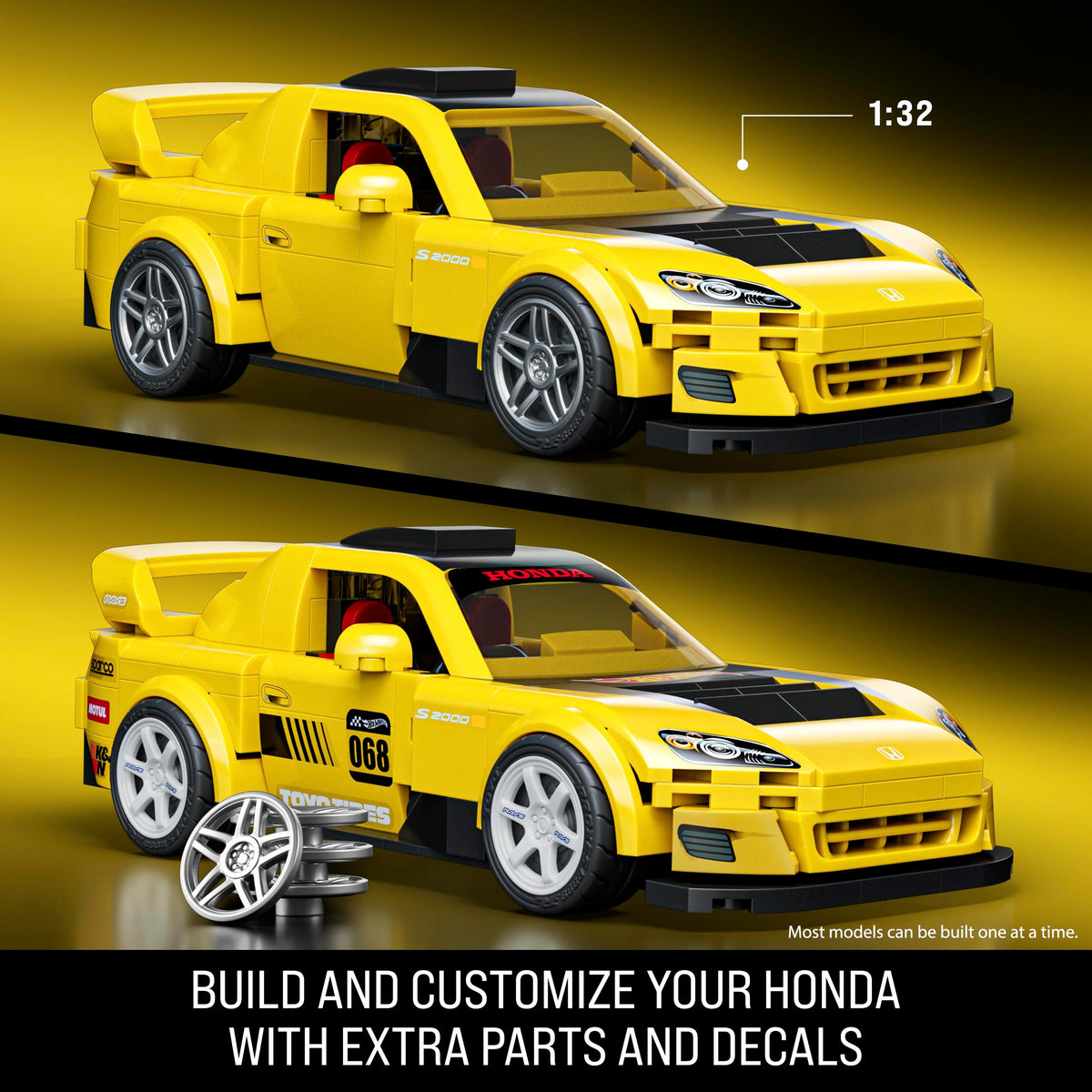 Mattel Brick Shop speed series wheel covers offer versatile styling options.