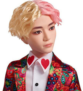 Mattel BTS V doll ideal for collectible display and fan shelves.