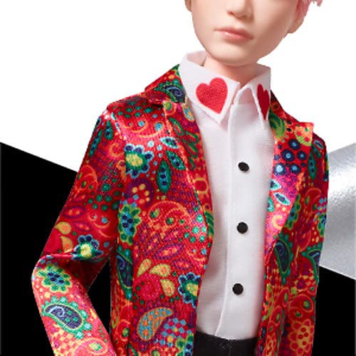 Mattel BTS V packaging protects the doll for gifting and display.