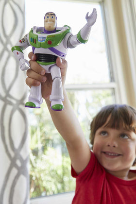 Mattel Buzz Lightyear articulation with multiple joints enables action scenes and poses.