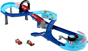Mattel Cars GRC Jumping Raceway track for fast, action-packed family play.