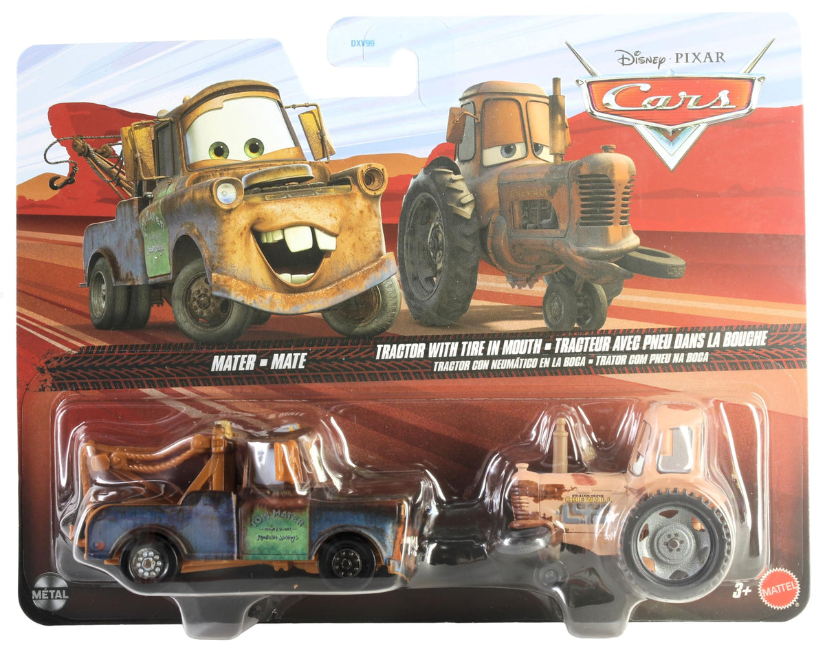 Mattel Disney Cars 2025 Mater 2-pack with authentic detailing for imaginative play