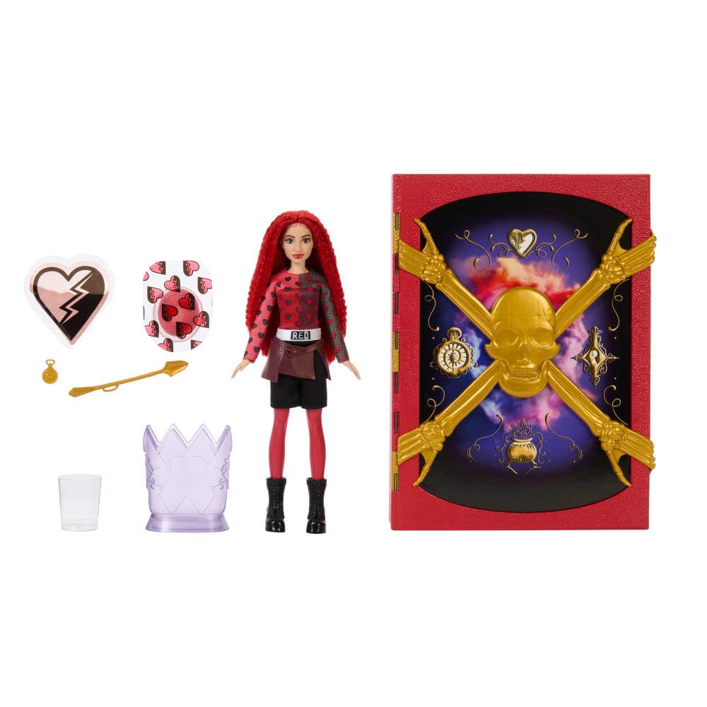 Mattel Disney Descendants Rise of Red color-change magic display sparks storytelling.