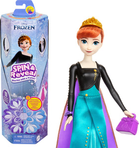 Mattel Disney Frozen Anna Spin and Reveal play scene fuels imaginative adventures