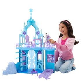 Mattel Disney Frozen Elsa Ice Palace height emphasizes a towering playset for dramatic scenes