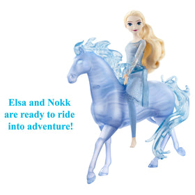 Forest adventure scene featuring Elsa and Water Nokk for imaginative play