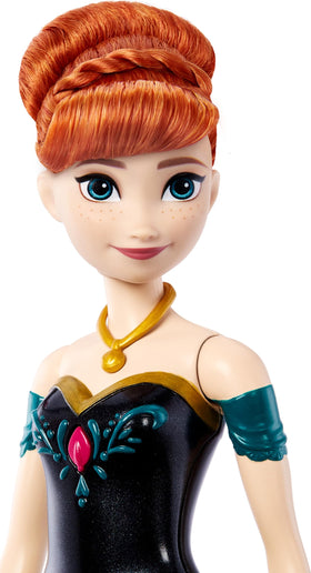 Mattel Anna doll portrait view shows detailed necklace and jewelry.