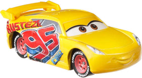 Mattel Cruz Ramirez die-cast 1:55 with rolling wheels for fast pretend racing.