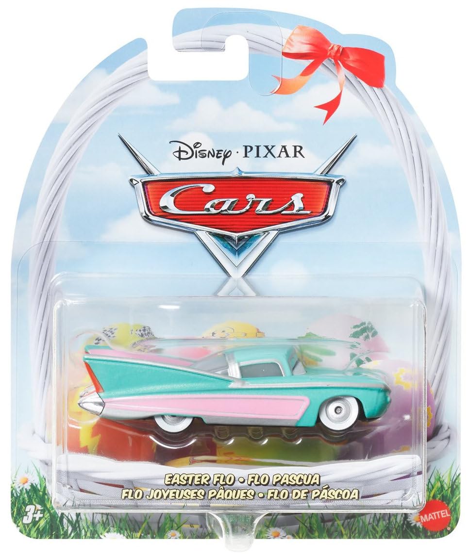 Mattel Disney Pixar Cars Easter diecast vehicle with festive colors and decals.