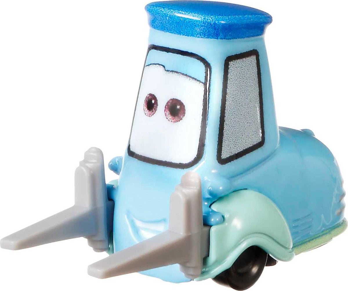 Mattel Disney Pixar Cars Guido wheel detail perfect for close-up play.