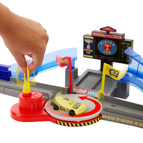 Yellow crash zone flag activates thrilling events during play