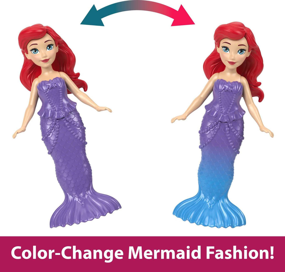 Mattel Ariel castle dining and bedroom areas for imaginative scenes.