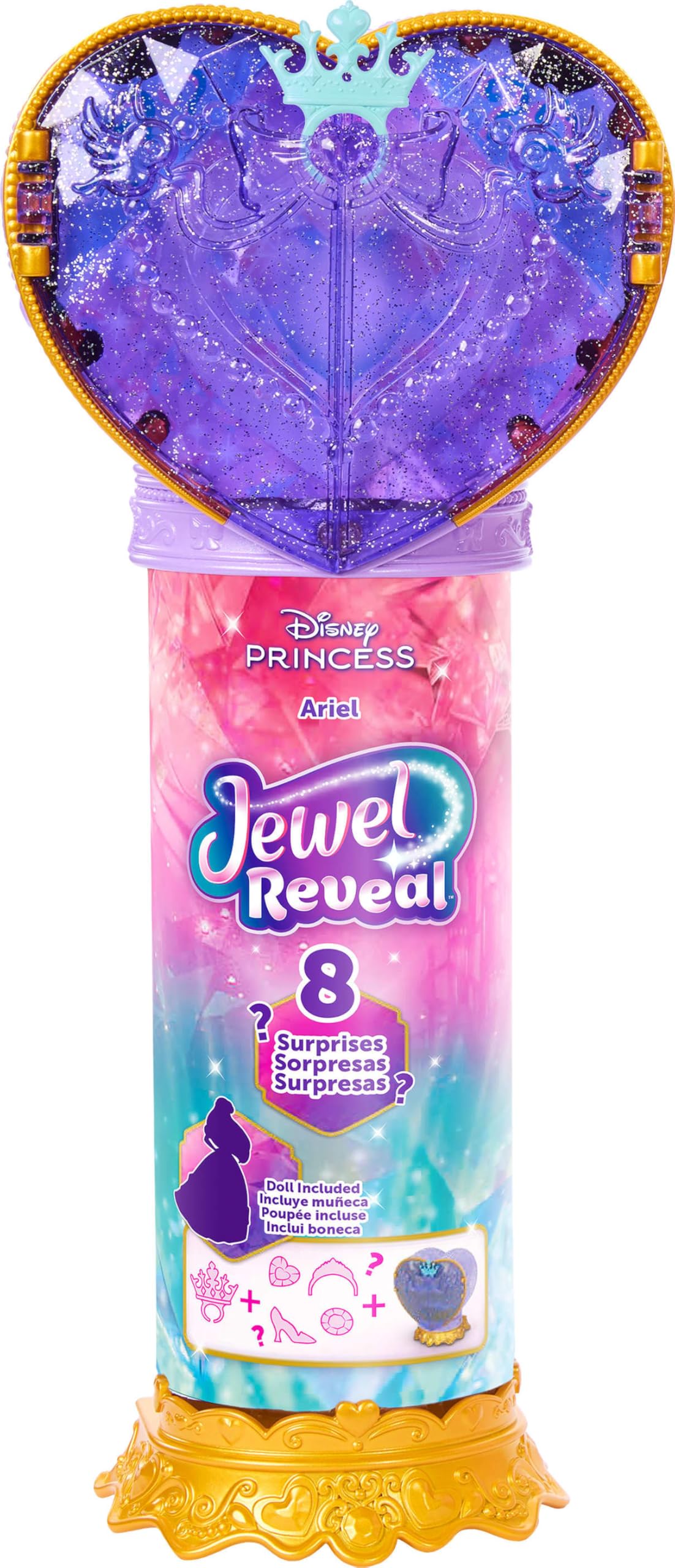 Mattel Ariel poseable doll with long hair invites dynamic styling.